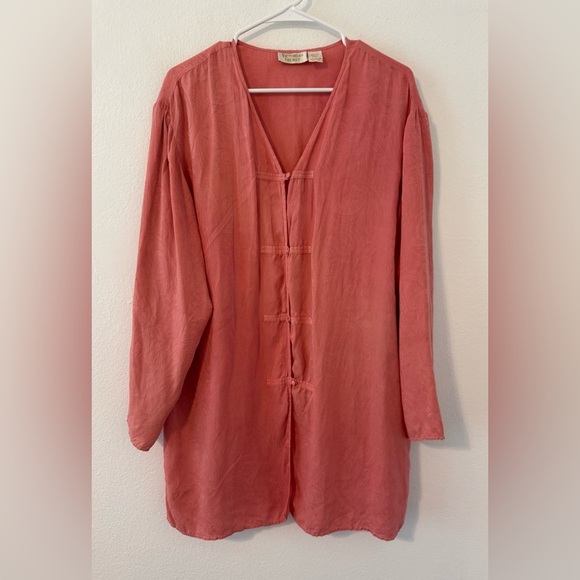 Vintage Victorias Secret Gold Label Silk Pajama Top Sleepwear Size Large *read - Picture 1 of 10